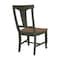 International Concepts Set of Two Soild Wood Panel Back Chair in Hickory/Washed Coal, PK2 CI45-110P - alternate 5
